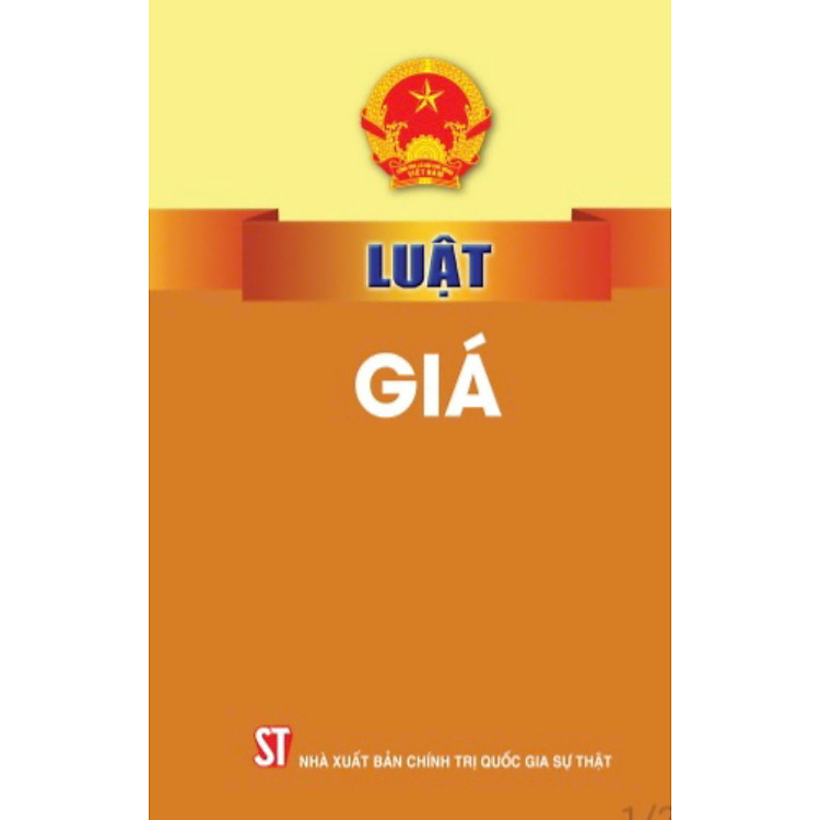 Luật giá – bản in năm 2023