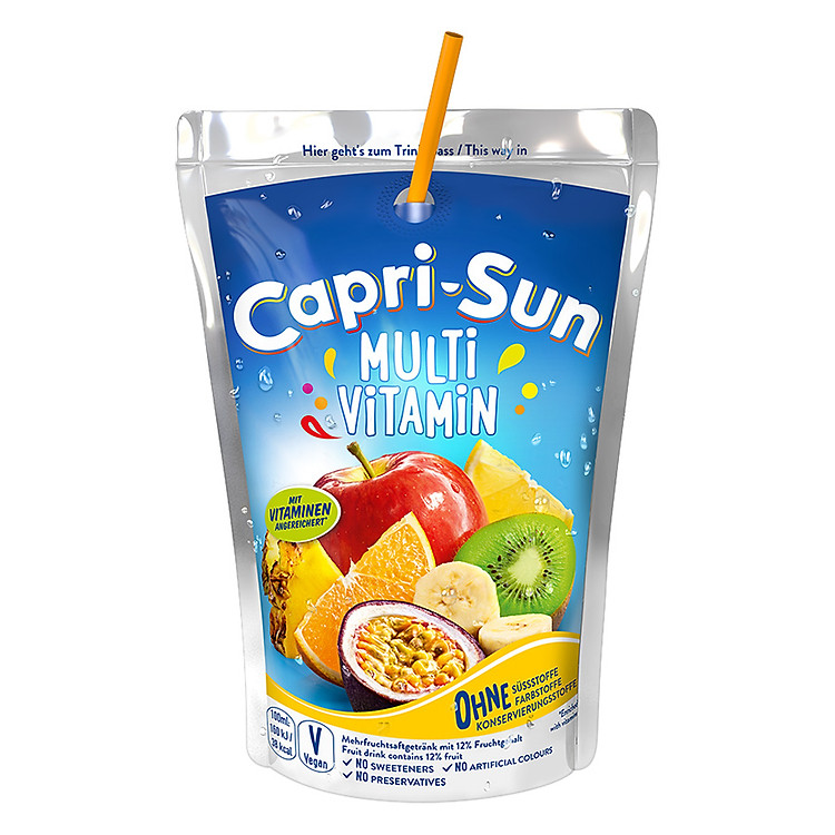Nước Trái Cây Capri Sun Vị Multivitamin (200ml)