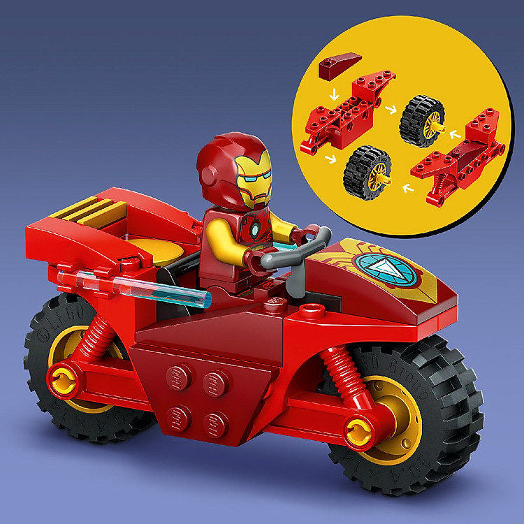 LEGO SUPERHEROES 76287 Xe Máy Iron Man Chính hãng Tiết kiệm - Hình ảnh 3