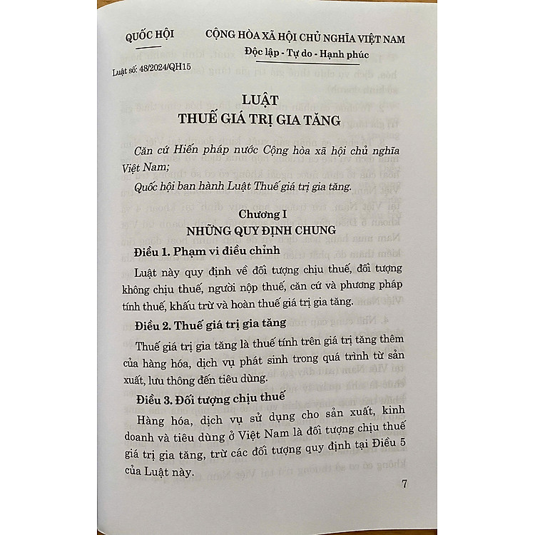 Luật Thuế Giá Trị Gia Tăng Năm 2024 - Ảnh 3