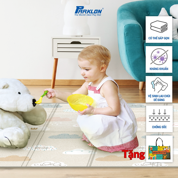 Mua Thảm Em Bé Cao Cấp Parklon Siêu Nhẹ Chính hãng Ưu đãi - Hình ảnh 3