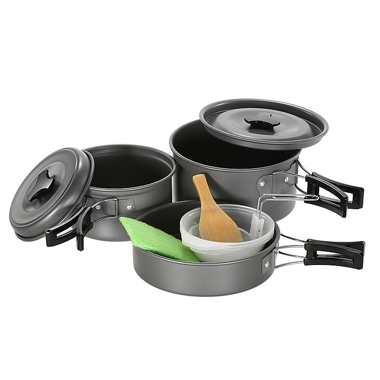 Bộ dụng cụ nấu ăn cắm trại, dã ngoại, du lịch - Alayna