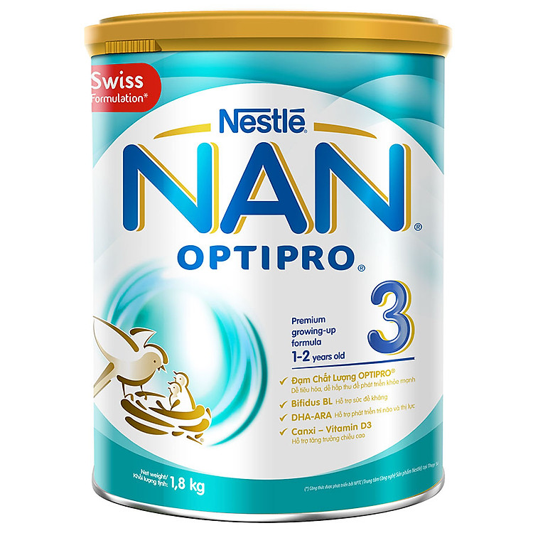 Sữa Bột Nestlé Nan Optipro 3 (1.8 Kg)