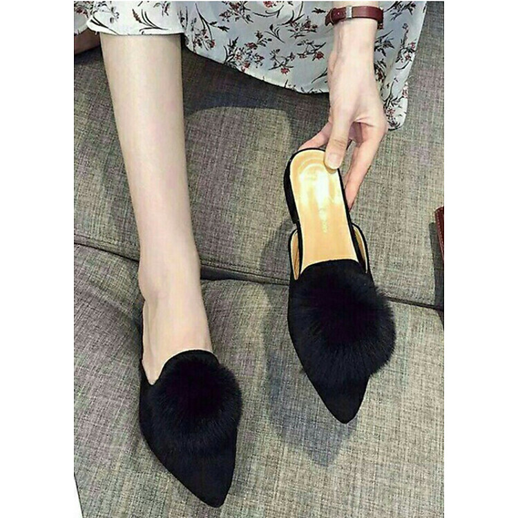 dép sục lông êm chân
