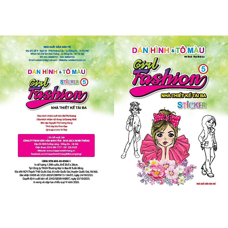 Dán Hình & Tô Màu Sticker Girl Fashion Nhà Thiết Kế Tài Ba - Tập 5 - Ảnh 2
