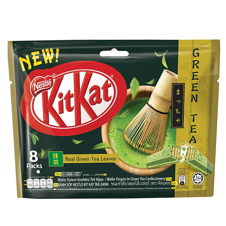 Túi 8 Bánh Socola Kitkat Trà Xanh SB