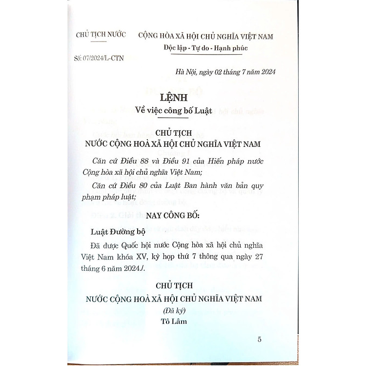 Luật Đường Bộ Năm 2024 - Ảnh 4