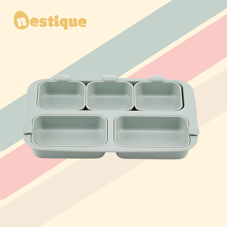 Mua Khay Ăn Trẻ Em Nestique N-11 Màu Hồng Chính hãng Ưu đãi - Hình ảnh 4