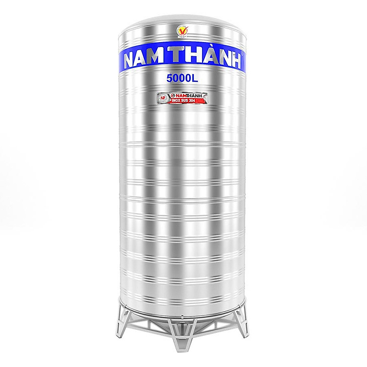 Bồn Nước Inox 5000 Lít Đứng Nam Thành
