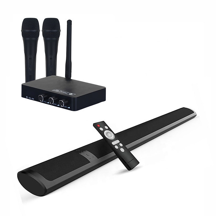 Bộ loa thanh karaoke kết nối bluetooth 2 mic không dây KY3000 ( hàng nhập khẩu )