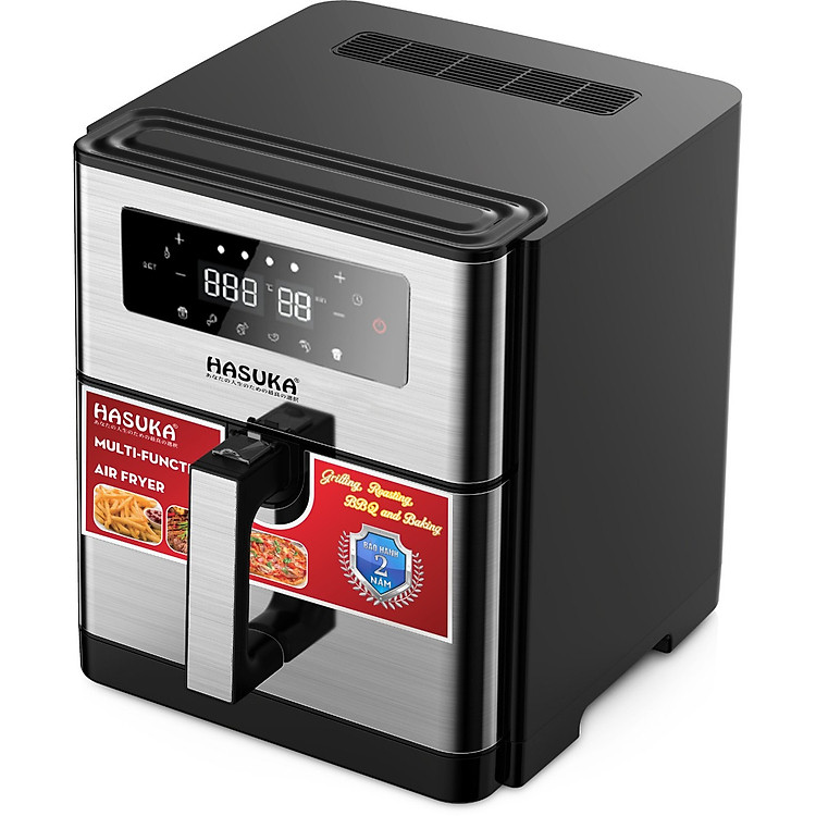 NỒI CHIÊN KHÔNG DẦU ĐIỆN TỬ, DUNG TÍCH LỚN 8 LÍT, MÀN HÌNH LED, ĐIỀU KHIỂN CẢM ỨNG - HASUKA HSK399 - HÀNG CHÍNH HÃNG