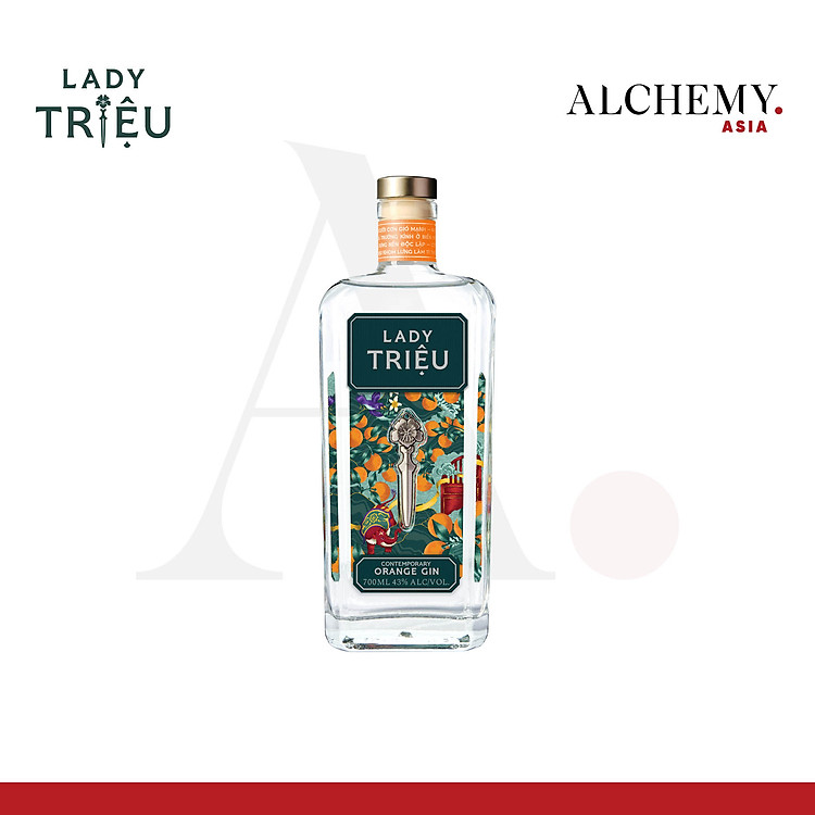 Rượu Lady Triệu Contemporary Orange Việt Nam Gin 43% 700ml
