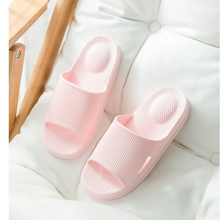 Dép cao su phòng tắm DCS03 - Hồng nhạt