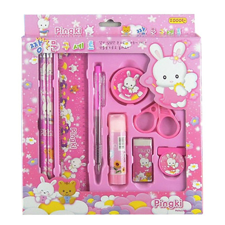 Bộ dụng cụ học tập 9 món cho bé