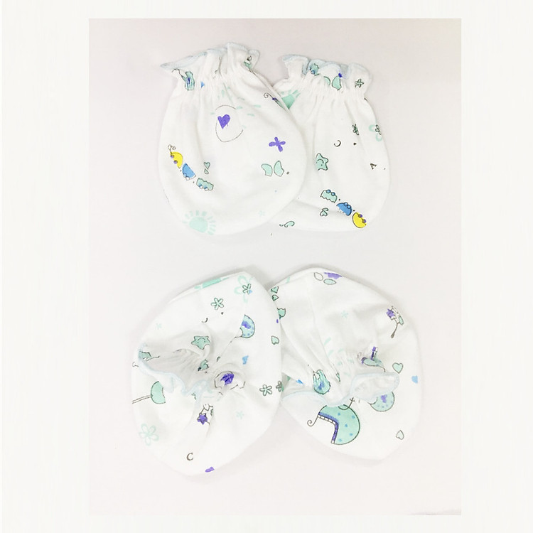 Set 5 bộ bao tay + bao chân sơ sinh JouBaby (SP000147)