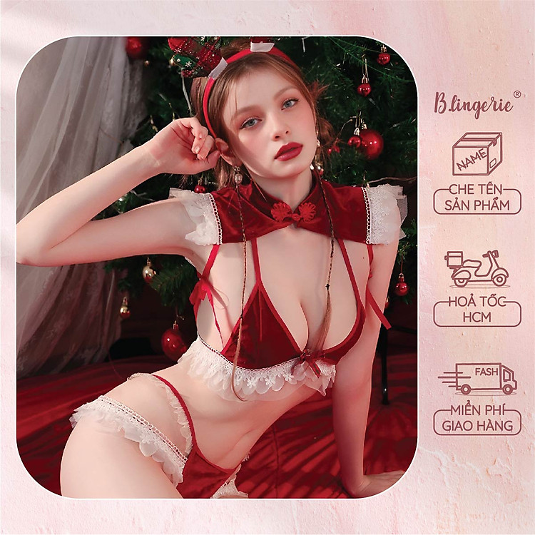 Bộ Cosplay Tuần Lộc Noel Gợi Cảm (Kèm Tất) - B.Lingerie