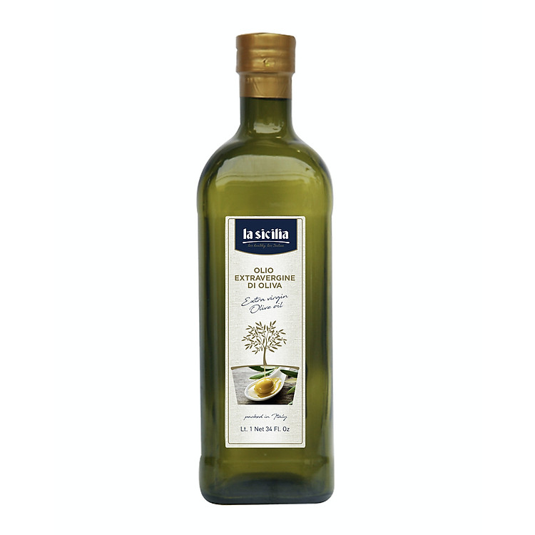 Dầu Olive Extra Virgin 1 Lít - Extra Virgin Olive Oil 1 Liter La Sicilia - Nhập Khẩu Ý