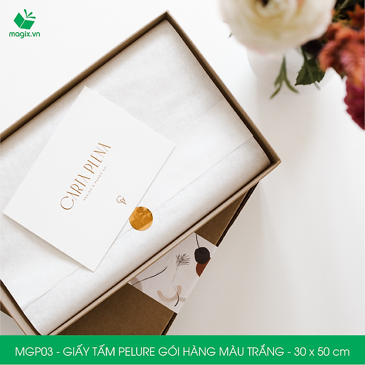 Giấy Pelure trắng 30x50 cm (1000 tấm) - Ảnh 6