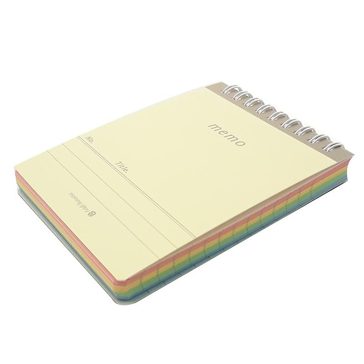Sổ Ghi Chú Pastel Rainbow Lò Xo Morning Glory 83052 - Vàng Nhạt - Ảnh 2