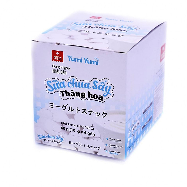 Hộp Sữa Chua Sấy Thăng Hoa Yumi Yumi 60 g (10 g x 6 gói)