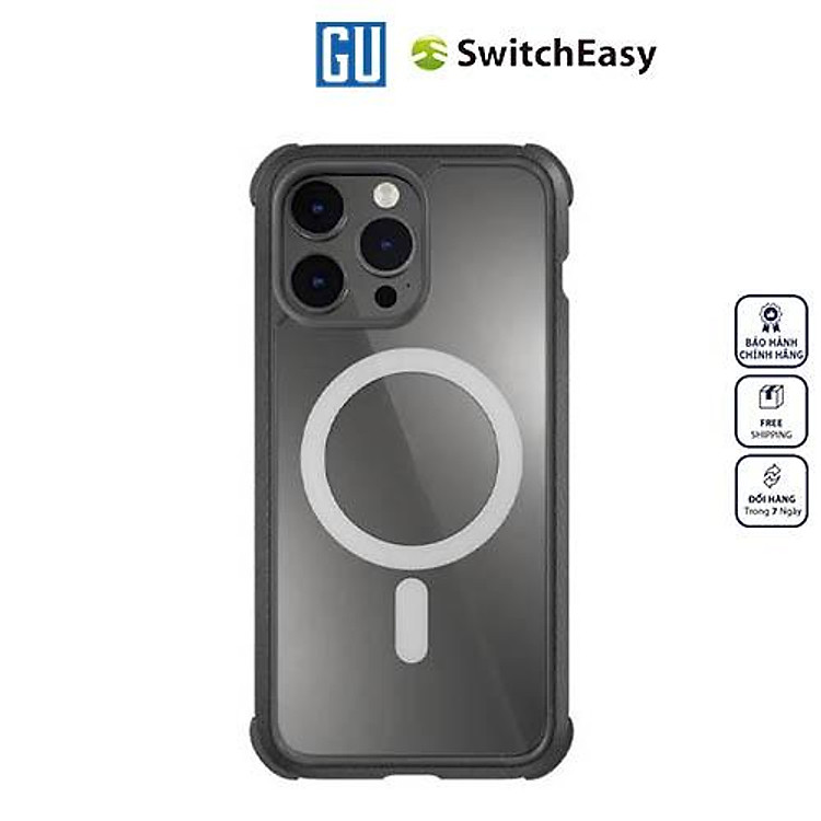 Ốp Switcheasy MagEasy Odyssey M For iPhone 14 Series, ốp siêu chống sốc cho máy với khung viền bằng nhôm. Hàng Chính Hãng