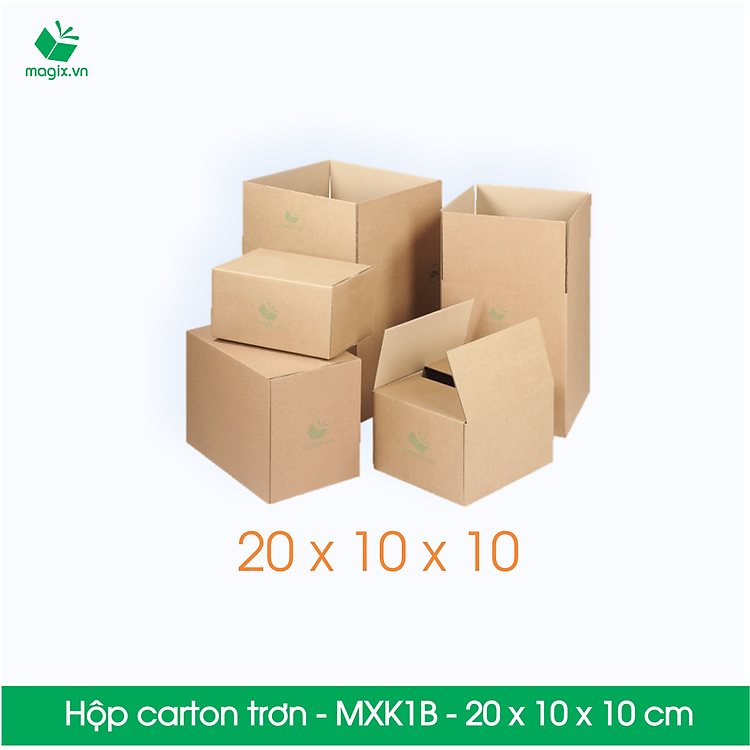 Thùng Hộp Carton MXK1B (20x10x10 cm) - 100 chiếc - Ảnh 4