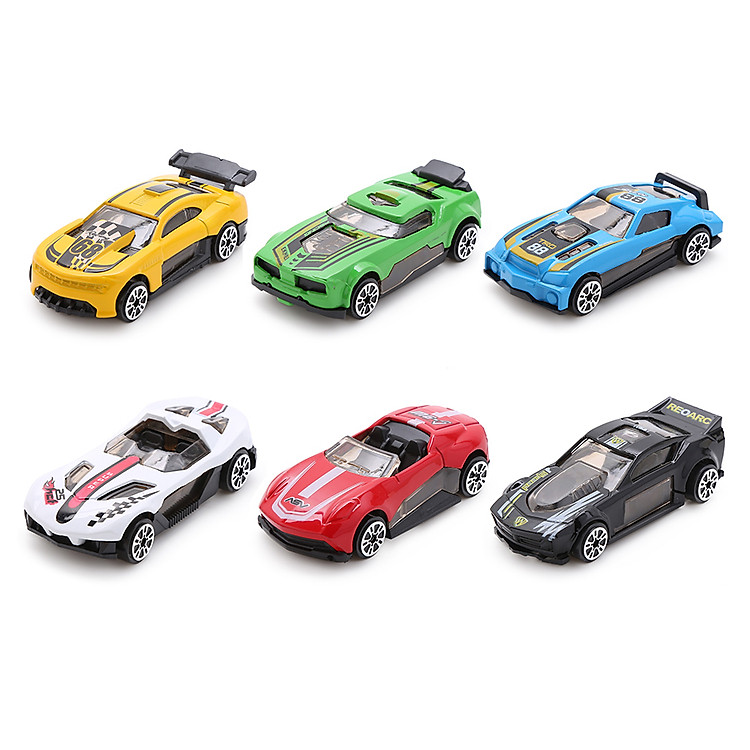 Bộ 6 Xe Mô Hình Kim Loại TNA - TN-1021A