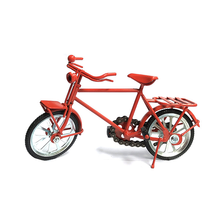 Mô Hình Xe Đạp Sắt - Xe đạp Nhật - Màu Đỏ