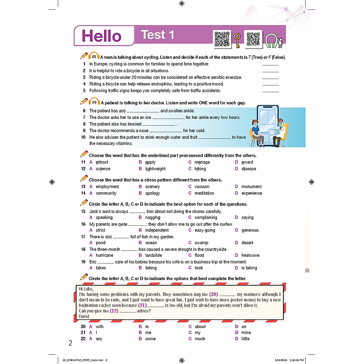 Bài Tập Bổ Trợ Tiếng Anh 12 Bright - Ảnh 3