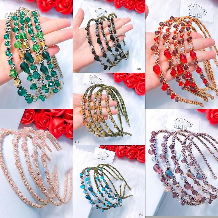 Băng đô đính đá Hàn Quốc Orin K12 K13 K14 K15 K16 K17 K18