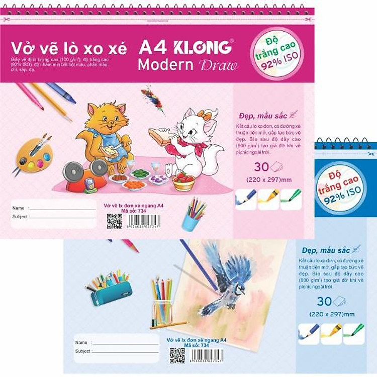 Vở Vẽ Lò Xo A4 (30 tờ)