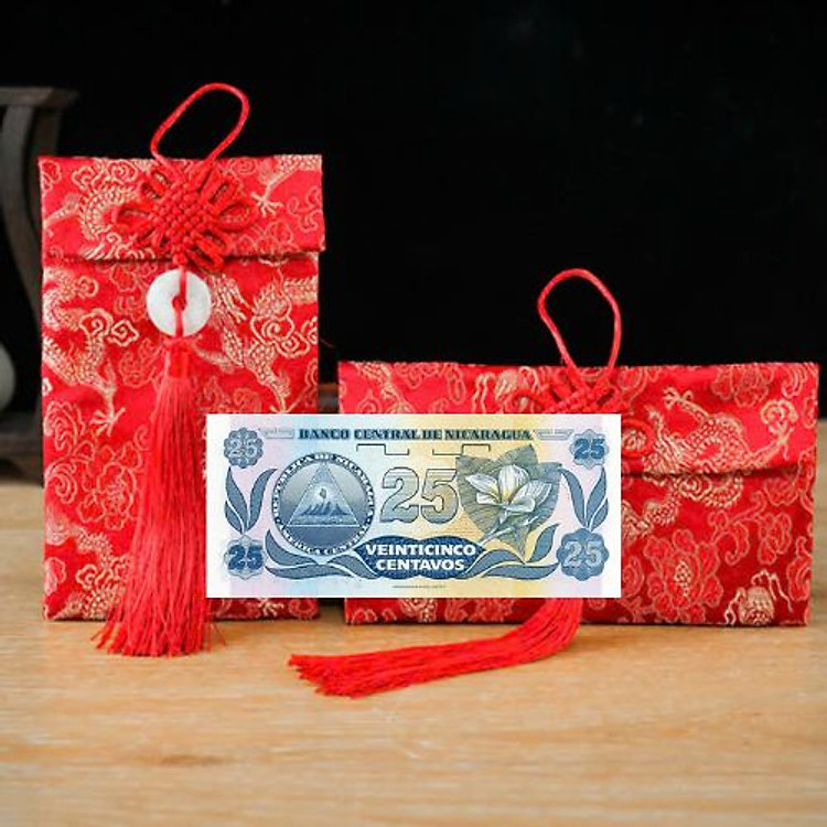 Túi gấm màu xanh 25 Nicaragua - Ảnh 2