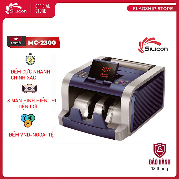Máy Đếm Tiền Mini Silicon MC-2300