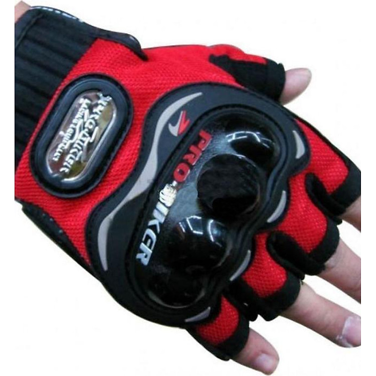 Găng Tay Đi Phượt Pro - Ngắn Ngón-Giao Màu Ngẫu Nhiên