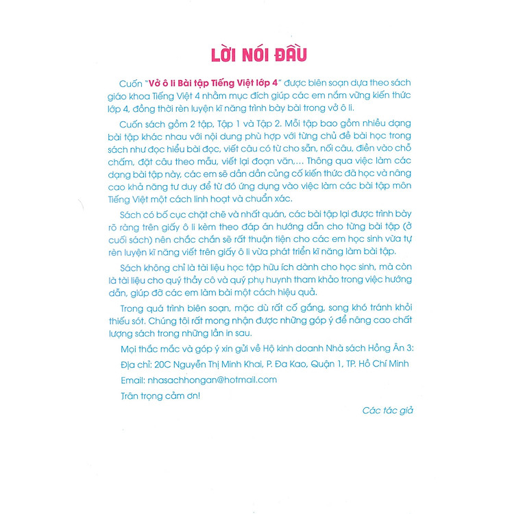 Vở Ô Li Bài Tập Tiếng Việt Lớp 4 (Tập 2) - Ảnh 3