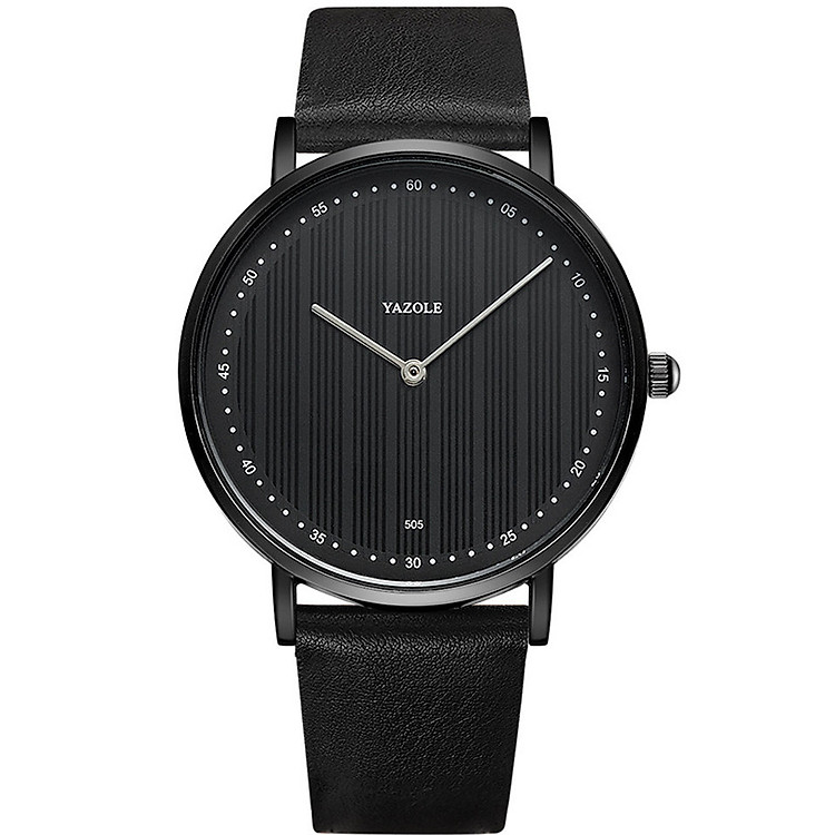 Đồng hồ nam SIêu Mỏng YAZOLE YA55 DOanh Nhân 2020 CHạy 2 Kim Sang trọng Dây Da PU cao Cấp