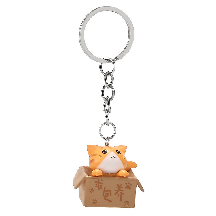 Móc Khóa Mèo Con Trong Hộp 3x2.5cm (1 con) - Ảnh 6