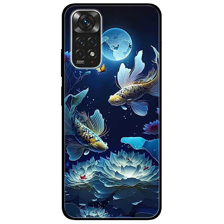 Ốp lưng cho Xiaomi Redmi Note 11 - 11S 4G - Redmi Note 11 5G - 11 Pro Q.Tế - 11 Pro N.Địa - Đôi Cá Đem - Hàng Chính Hãng