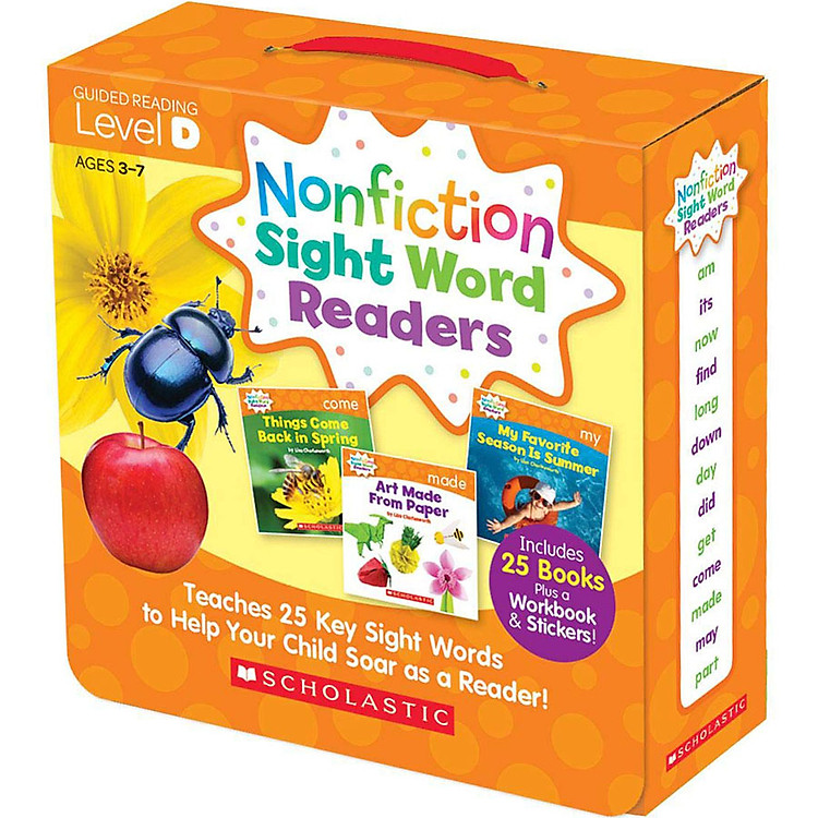 Sách Nonfiction Sight Word Readers: Guided Reading Level D (Parent Pack)