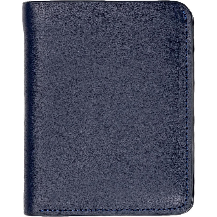 Ví Nam Bóp Nam Da Bò Thật Có Khe SIM Galaxy Store GVN06 (Xanh Navy)