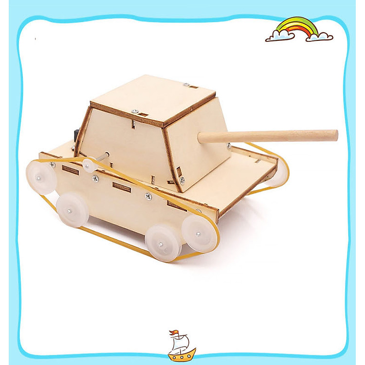 Mua Bộ Đồ Chơi Lắp Ráp Xe Tăng Gỗ Chính hãng Giá tốt - Hình ảnh 5