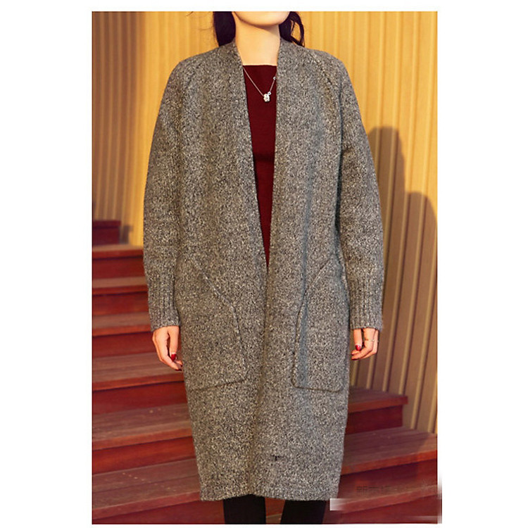 Áo khoác len cardigan Morie Fashion dáng dài cho nữ
