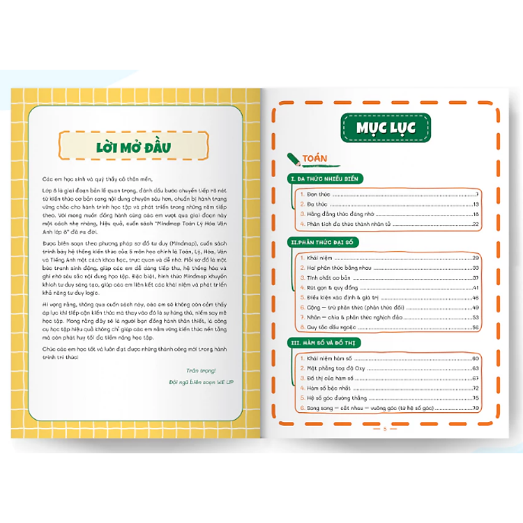 Mindmap Kiến Thức Toán Văn Anh Lí Hóa Lớp 8 - Ảnh 2