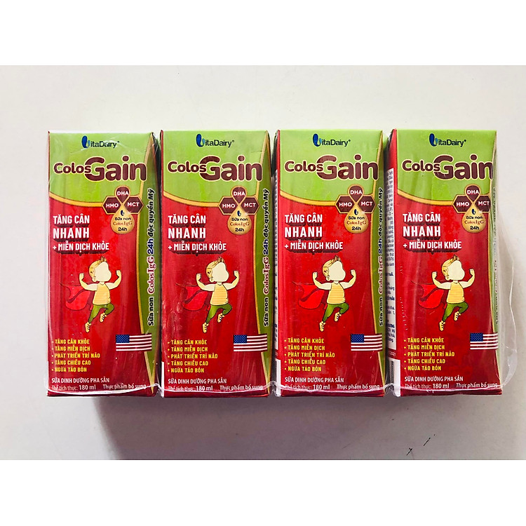Mua Sữa Colos Gain 180ml (48 hộp) Chính hãng Ưu đãi - Hình ảnh 2