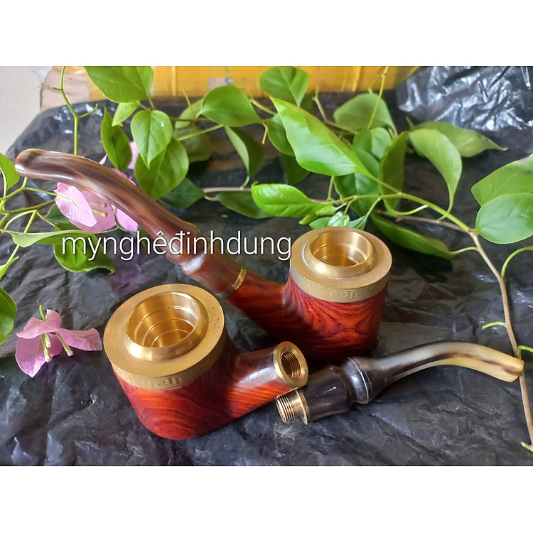 Tẩu hút thuốc sì gà gỗ trắc đỏ đen