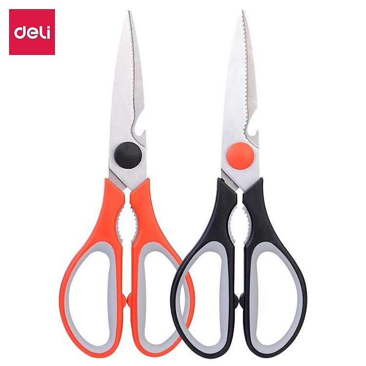 Kéo nhà bếp đa năng Deli màu hồng/màu xanh E77750