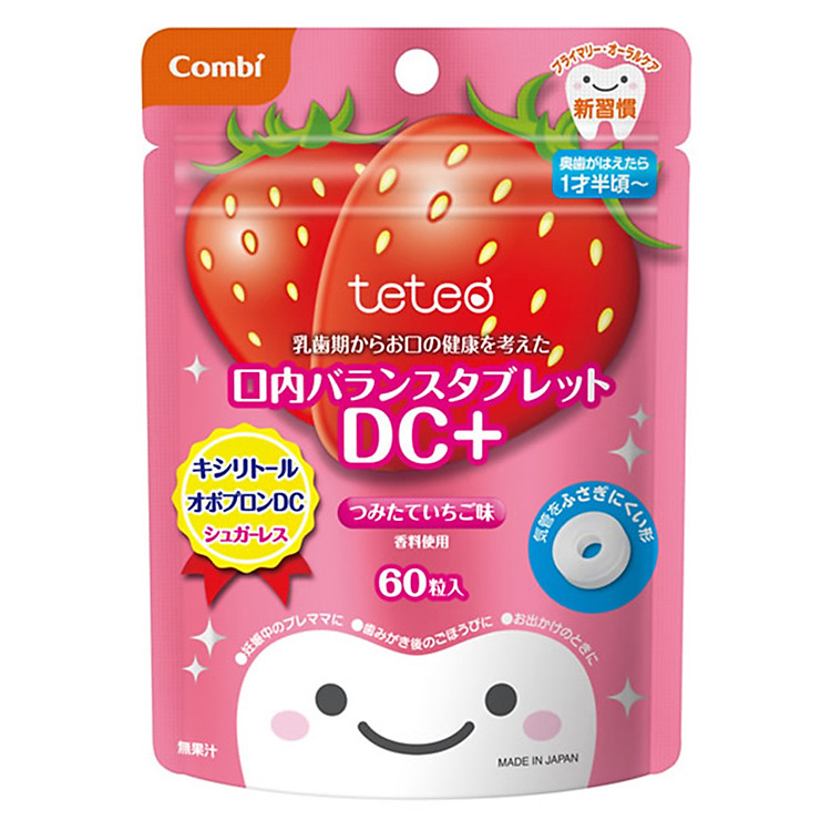 Viên Ngậm Chống Sâu Răngteteo Combi Hương Dâu