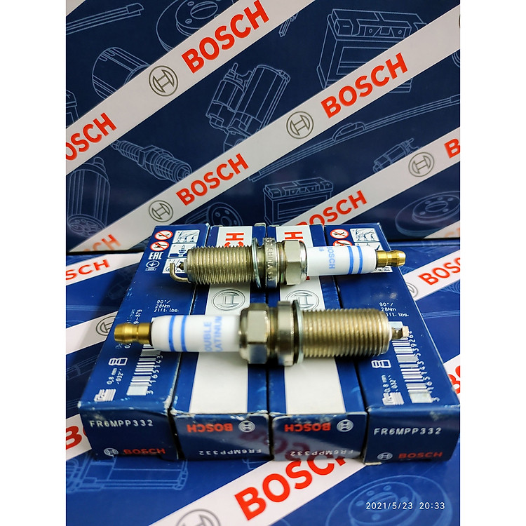 Bugi Bosch Chân Dài (Double Platinum) Tuýp 16 Ren 14 - Toyota Innova, Fortuner , Camry, Hyundai, Kia, Mitsubishi