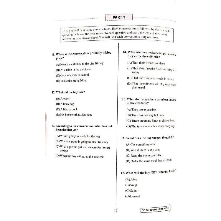 Practice Test for the Toefl Junior Standard Test - Ảnh 6