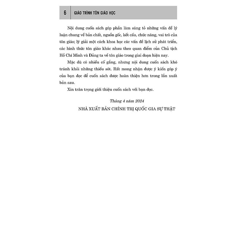 Giáo trình tôn giáo (bản in 2024) - Ảnh 3
